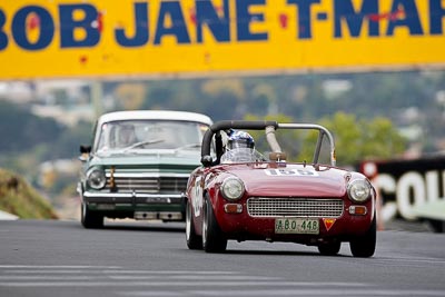 155;10-April-2009;1963-MG-Midget;ABQ448;Australia;Bathurst;FOSC;Festival-of-Sporting-Cars;Mt-Panorama;NSW;New-South-Wales;Regularity;Sue-Brice;auto;motorsport;racing;super-telephoto