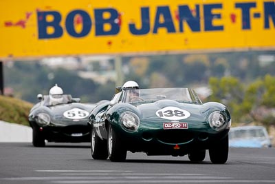 138;02450H;10-April-2009;1956-Jaguar-D-Type;Australia;Bathurst;FOSC;Festival-of-Sporting-Cars;Ken-Seelenmeyer;Mt-Panorama;NSW;New-South-Wales;Regularity;auto;motorsport;racing;super-telephoto