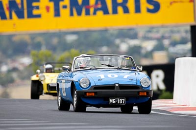 107;10-April-2009;1980-MGB-Roadster;Australia;Bathurst;FOSC;Festival-of-Sporting-Cars;MG107;Mt-Panorama;NSW;New-South-Wales;Regularity;Tony-Cohen;auto;motorsport;racing;super-telephoto