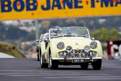 237;10-April-2009;1960-Triumph-TR3A;Australia;Bathurst;DKD48;Daniel-Dumolo;FOSC;Festival-of-Sporting-Cars;Mt-Panorama;NSW;New-South-Wales;Regularity;auto;motorsport;racing;super-telephoto