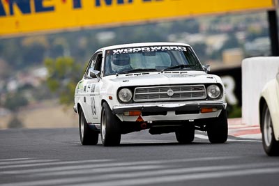 119;10-April-2009;1971-Datsun-1200-Coupe;Australia;Bathurst;FOSC;Festival-of-Sporting-Cars;Kurt-Woodward;Mt-Panorama;NSW;New-South-Wales;Regularity;auto;motorsport;racing;super-telephoto