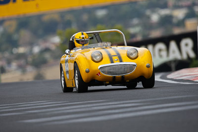 135;10-April-2009;1960-Austin-Healey-Sprite;Australia;Bathurst;FOSC;Festival-of-Sporting-Cars;Mt-Panorama;NSW;New-South-Wales;Paul-Cuthbert;Sports-Touring;auto;motorsport;racing;super-telephoto