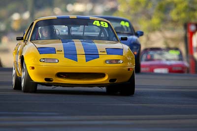 49;10-April-2009;1989-Mazda-MX‒5;Australia;Bathurst;FOSC;Festival-of-Sporting-Cars;Kerry-Finn;Marque-and-Production-Sports;Mazda-MX‒5;Mazda-MX5;Mazda-Miata;Mt-Panorama;NSW;New-South-Wales;auto;motorsport;racing;super-telephoto