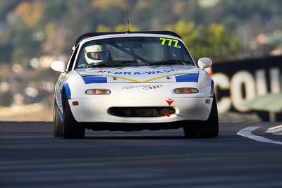 777;10-April-2009;1991-Mazda-MX‒5;Australia;Bathurst;FOSC;Festival-of-Sporting-Cars;Marque-and-Production-Sports;Mazda-MX‒5;Mazda-MX5;Mazda-Miata;Michael-Hall;Mt-Panorama;NSW;New-South-Wales;auto;motorsport;racing;super-telephoto