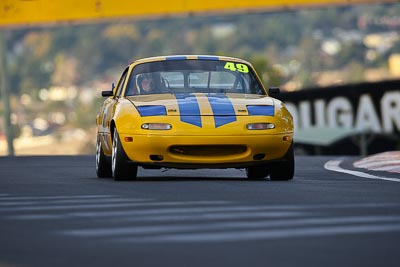 49;10-April-2009;1989-Mazda-MX‒5;Australia;Bathurst;FOSC;Festival-of-Sporting-Cars;Kerry-Finn;Marque-and-Production-Sports;Mazda-MX‒5;Mazda-MX5;Mazda-Miata;Mt-Panorama;NSW;New-South-Wales;auto;motorsport;racing;super-telephoto