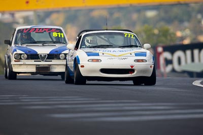 777;10-April-2009;1991-Mazda-MX‒5;Australia;Bathurst;FOSC;Festival-of-Sporting-Cars;Marque-and-Production-Sports;Mazda-MX‒5;Mazda-MX5;Mazda-Miata;Michael-Hall;Mt-Panorama;NSW;New-South-Wales;auto;motorsport;racing;super-telephoto