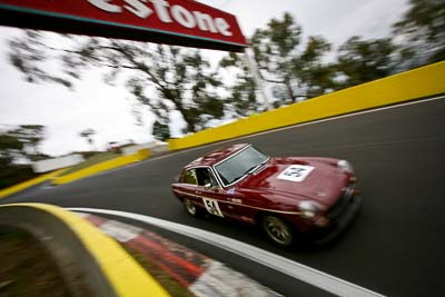 54;11-April-2009;1973-MGB-GT-V8;Australia;Bathurst;CH8732;FOSC;Festival-of-Sporting-Cars;Historic-Sports-Cars;Michael-Wood;Mt-Panorama;NSW;New-South-Wales;auto;classic;motion-blur;motorsport;racing;vintage;wide-angle