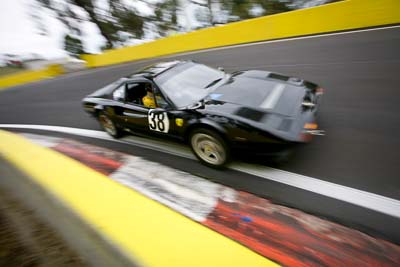 38;11-April-2009;1976-Ferrari-308GTB;34833H;Australia;Bathurst;FOSC;Festival-of-Sporting-Cars;Historic-Sports-Cars;Mt-Panorama;NSW;New-South-Wales;Steve-Dunn;auto;classic;motion-blur;motorsport;racing;vintage;wide-angle