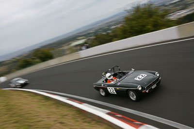 22;11-April-2009;1971-MGB-Roadster;36460H;Australia;Bathurst;FOSC;Festival-of-Sporting-Cars;Geoff-Pike;Mt-Panorama;NSW;New-South-Wales;Sports-Touring;auto;motion-blur;motorsport;racing;wide-angle