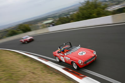 91;11-April-2009;1970-MGB-Roadster;Australia;Bathurst;FOSC;Festival-of-Sporting-Cars;Mt-Panorama;NSW;New-South-Wales;Sports-Touring;Steve-Dunne‒Contant;auto;motion-blur;motorsport;racing;wide-angle