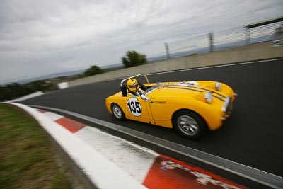 135;11-April-2009;1960-Austin-Healey-Sprite;Australia;Bathurst;FOSC;Festival-of-Sporting-Cars;Mt-Panorama;NSW;New-South-Wales;Paul-Cuthbert;Sports-Touring;auto;motorsport;racing;wide-angle