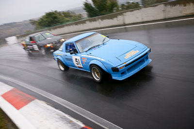 51;11-April-2009;1978-Mazda-RX‒7;Australia;Bathurst;Bob-Heagerty;FOSC;Festival-of-Sporting-Cars;Improved-Production;Mt-Panorama;NSW;New-South-Wales;auto;motorsport;racing;wide-angle