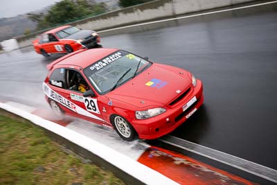 29;11-April-2009;1997-Honda-Civic;Australia;Bathurst;FOSC;Festival-of-Sporting-Cars;Greg-Hartnett;Improved-Production;Mt-Panorama;NSW;New-South-Wales;auto;motorsport;racing;wide-angle