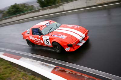 15;11-April-2009;1979-Mazda-RX‒7-Series-1;Australia;Bathurst;FOSC;Festival-of-Sporting-Cars;Graeme-Watts;Improved-Production;Mt-Panorama;NSW;New-South-Wales;auto;motorsport;racing;wide-angle