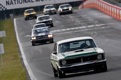 25;12-April-2009;1971-Ford-Falcon-XY-GT;Australia;Bathurst;FOSC;Festival-of-Sporting-Cars;Historic-Touring-Cars;Mark-Le-Vaillant;Mt-Panorama;NSW;New-South-Wales;auto;classic;motorsport;racing;super-telephoto;vintage