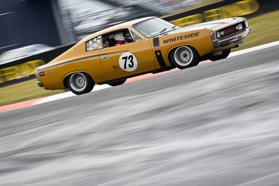 73;12-April-2009;1971-Chrysler-Valiant-Charger;Andrew-Whiteside;Australia;Bathurst;FOSC;Festival-of-Sporting-Cars;Historic-Touring-Cars;Mt-Panorama;NSW;New-South-Wales;auto;classic;motion-blur;motorsport;racing;telephoto;vintage
