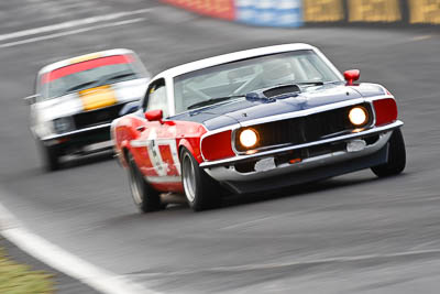 15;12-April-2009;1969-Ford-Mustang;Australia;Bathurst;Darryl-Hansen;FOSC;Festival-of-Sporting-Cars;Historic-Touring-Cars;Mt-Panorama;NSW;New-South-Wales;auto;classic;motion-blur;motorsport;racing;super-telephoto;vintage