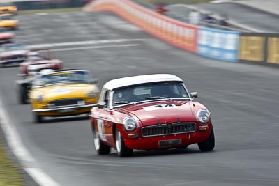 14;12-April-2009;1965-MGB-Roadster;Australia;Bathurst;FOSC;Festival-of-Sporting-Cars;Mt-Panorama;NSW;New-South-Wales;Regularity;Rex-Williamson;auto;motion-blur;motorsport;racing;super-telephoto