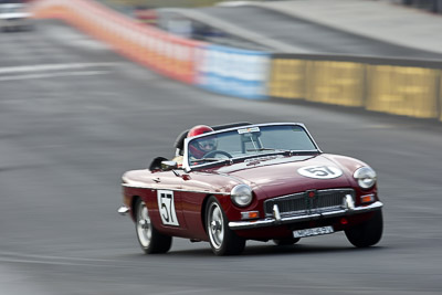 57;12-April-2009;1969-MGB-Mk-II;Australia;Bathurst;FOSC;Festival-of-Sporting-Cars;MGB69V;Mt-Panorama;NSW;New-South-Wales;Philip-Powell;Regularity;auto;motion-blur;motorsport;racing;super-telephoto