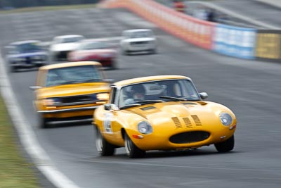 124;12-April-2009;1967-Jaguar-E-Type;Alan-Watson;Australia;Bathurst;FOSC;Festival-of-Sporting-Cars;Mt-Panorama;NSW;New-South-Wales;Regularity;S10230;auto;motion-blur;motorsport;racing;super-telephoto