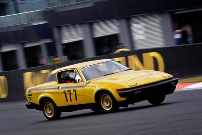 177;12-April-2009;1980-Triumph-TR7;Australia;Bathurst;FOSC;Festival-of-Sporting-Cars;Mt-Panorama;NSW;New-South-Wales;Regularity;Rod-Chivas;auto;motion-blur;motorsport;racing;telephoto