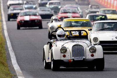 40;12-April-2009;1969-Morgan-Plus-8;31415H;Australia;Bathurst;FOSC;Festival-of-Sporting-Cars;Geoff-Williams;Historic-Sports-Cars;Mt-Panorama;NSW;New-South-Wales;auto;classic;motorsport;racing;super-telephoto;vintage