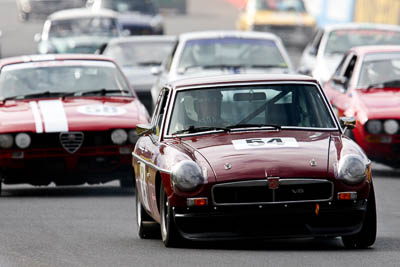 54;12-April-2009;1973-MGB-GT-V8;Australia;Bathurst;CH8732;FOSC;Festival-of-Sporting-Cars;Historic-Sports-Cars;Michael-Wood;Mt-Panorama;NSW;New-South-Wales;auto;classic;motorsport;racing;super-telephoto;vintage