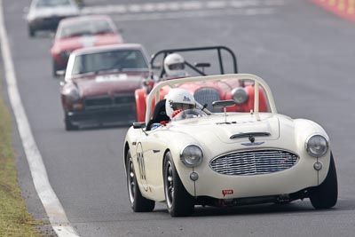 100;03399H;12-April-2009;1964-Austin-Healey-3000;Australia;Bathurst;FOSC;Festival-of-Sporting-Cars;Historic-Sports-Cars;Mt-Panorama;NSW;New-South-Wales;Peter-Jackson;auto;classic;motorsport;racing;super-telephoto;vintage