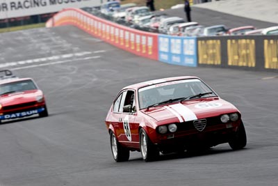 58;12-April-2009;1977-Alfa-Romeo-GTV;Australia;Bathurst;FOSC;Festival-of-Sporting-Cars;Historic-Sports-Cars;Mt-Panorama;NSW;New-South-Wales;Phil-Baskett;auto;classic;motion-blur;motorsport;racing;super-telephoto;vintage