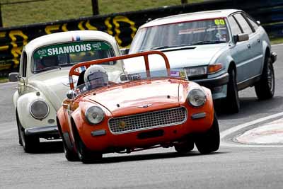 7;12-April-2009;1964-Austin-Healey-Sprite;Australia;Bathurst;FOSC;Festival-of-Sporting-Cars;Graham-Phillips;Mt-Panorama;NSW;New-South-Wales;Regularity;auto;motorsport;racing;super-telephoto