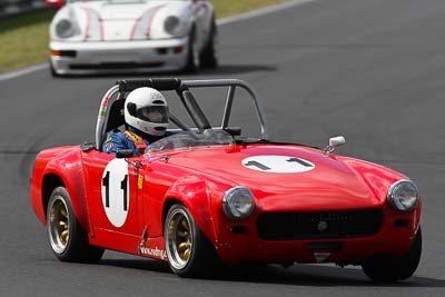 11;12-April-2009;1962-MG-Midget-MK-II;Australia;Bathurst;FOSC;Festival-of-Sporting-Cars;Marque-and-Production-Sports;Mt-Panorama;NSW;New-South-Wales;Roland-McIntosh;auto;motorsport;racing;super-telephoto