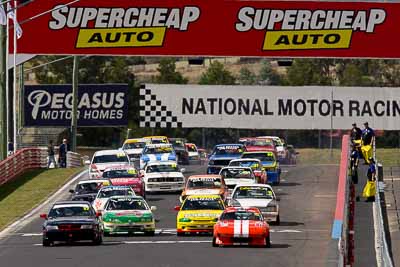 15;2;27;7;12-April-2009;1979-Mazda-RX‒7-Series-1;1997-Mitsubishi-Mirage;1999-Mitsubishi-Magna-Sports;2000-Honda-Integra-Type-R;Australia;Bathurst;FOSC;Festival-of-Sporting-Cars;Graeme-Watts;Improved-Production;Jim-Myhill;Mt-Panorama;NSW;New-South-Wales;Richard-Gartner;Richard-Mork;auto;field;grid;group;motorsport;race-start;racing;super-telephoto