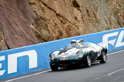 138;02450H;12-April-2009;1956-Jaguar-D-Type;Australia;Bathurst;FOSC;Festival-of-Sporting-Cars;Ken-Seelenmeyer;Mt-Panorama;NSW;New-South-Wales;Regularity;auto;motorsport;racing;super-telephoto