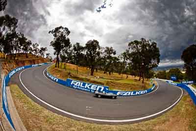 55;12-April-2009;1956-Jaguar-D-Type;Andrew-Millhouse;Australia;Bathurst;FOSC;Festival-of-Sporting-Cars;Forrest-Elbow;Mt-Panorama;NSW;New-South-Wales;Regularity;auto;clouds;fisheye;motorsport;racing;sky