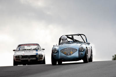 63;12-April-2009;1953-Austin-Healey-1004;Australia;Bathurst;Damian-Moloney;FOSC;Festival-of-Sporting-Cars;Historic-Sports-Cars;Mt-Panorama;NSW;New-South-Wales;RFE437;auto;classic;motorsport;racing;super-telephoto;vintage
