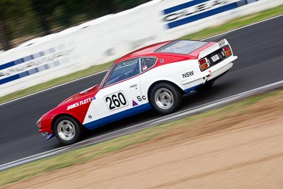 260;12-April-2009;1974-Datsun-260Z;34745H;Australia;Bathurst;FOSC;Festival-of-Sporting-Cars;Historic-Sports-Cars;James-Flett;Mt-Panorama;NSW;New-South-Wales;auto;classic;motorsport;racing;telephoto;vintage