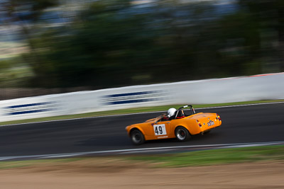 49;12-April-2009;1967-MG-Midget;Australia;Bathurst;CH2203;FOSC;Festival-of-Sporting-Cars;Geoffrey-Lawrence;Mt-Panorama;NSW;New-South-Wales;Regularity;auto;motion-blur;motorsport;racing;telephoto