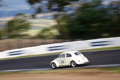 531;12-April-2009;1958-Volkswagen-Beetle;Australia;Bathurst;FOSC;Festival-of-Sporting-Cars;Mt-Panorama;NSW;New-South-Wales;Regularity;Tom-Law;VW;auto;motion-blur;motorsport;racing;telephoto