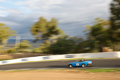 107;12-April-2009;1980-MGB-Roadster;Australia;Bathurst;FOSC;Festival-of-Sporting-Cars;MG107;Mt-Panorama;NSW;New-South-Wales;Regularity;Tony-Cohen;auto;motion-blur;motorsport;racing;wide-angle