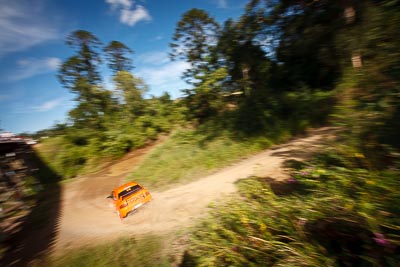 14;9-May-2009;APRC;Asia-Pacific-Rally-Championship;Australia;Evo-9;IROQ;Imbil;International-Rally-Of-Queensland;Mitsubishi-Lancer;Mitsubishi-Lancer-Evolution-IX;QLD;Queensland;Rally-Queensland;Reece-Jones-Rallysport;Rui-Wang;Song-Xiao;Sunshine-Coast;auto;clouds;motion-blur;motorsport;racing;sky;special-stage;speed;view;wide-angle