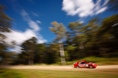 18;9-May-2009;ARC;Activ-Rallysport;Australia;Australian-Rally-Championship;Evo-9;IROQ;Imbil;International-Rally-Of-Queensland;Justin-Dowel;Matt-Lee;Mitsubishi-Lancer;Mitsubishi-Lancer-Evolution-IX;QLD;Queensland;Rally-Queensland;Sunshine-Coast;auto;clouds;motion-blur;motorsport;racing;sky;special-stage;speed;view;wide-angle