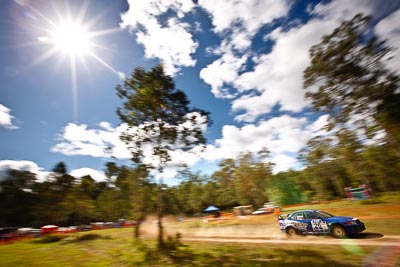 26;9-May-2009;ARC;Australia;Australian-Rally-Championship;Evo-5;IROQ;Imbil;International-Rally-Of-Queensland;Lorelle-Tonna;Mitsubishi-Lancer;Mitsubishi-Lancer-Evolution-V;QLD;Queensland;Rally-Queensland;Stephen-Tonna;Sunshine-Coast;auto;clouds;motion-blur;motorsport;racing;sky;special-stage;speed;sun;view;wide-angle