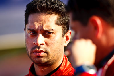 9-May-2009;APRC;Asia-Pacific-Rally-Championship;Australia;Gaurav-Gill;IROQ;Imbil;Imbil-Showgrounds;International-Rally-Of-Queensland;QLD;Queensland;Rally-Queensland;Sunshine-Coast;afternoon;auto;driver;motorsport;person;portrait;racing;service-centre;service-park;showgrounds;super-telephoto