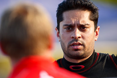 9-May-2009;APRC;Asia-Pacific-Rally-Championship;Australia;Gaurav-Gill;IROQ;Imbil;Imbil-Showgrounds;International-Rally-Of-Queensland;QLD;Queensland;Rally-Queensland;Sunshine-Coast;Topshot;afternoon;auto;driver;motorsport;person;portrait;racing;service-centre;service-park;showgrounds;super-telephoto