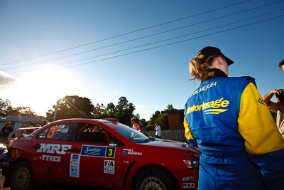 9-May-2009;APRC;Asia-Pacific-Rally-Championship;Australia;Emma-Gilmour;IROQ;Imbil;Imbil-Showgrounds;International-Rally-Of-Queensland;QLD;Queensland;Rally-Queensland;Sunshine-Coast;afternoon;auto;driver;motorsport;person;portrait;racing;service;service-centre;service-park;showgrounds;sky;sun;wide-angle