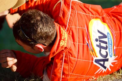 9-May-2009;APRC;Asia-Pacific-Rally-Championship;Australia;IROQ;Imbil;Imbil-Showgrounds;International-Rally-Of-Queensland;Nathan-Quinn;QLD;Queensland;Rally-Queensland;Sunshine-Coast;afternoon;auto;driver;motorsport;person;portrait;racing;service-centre;service-park;showgrounds;super-telephoto