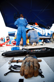 9-May-2009;APRC;Asia-Pacific-Rally-Championship;Australia;IROQ;Imbil;Imbil-Showgrounds;International-Rally-Of-Queensland;QLD;Queensland;Rally-Queensland;Sunshine-Coast;Topshot;auto;crew;gloves;mechanics;motion-blur;motorsport;racing;service;service-centre;service-park;showgrounds;team;tools;twilight;wide-angle;work