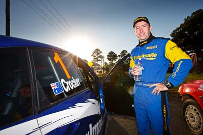 10-May-2009;APRC;Asia-Pacific-Rally-Championship;Australia;Cody-Crocker;IROQ;Imbil;Imbil-Showgrounds;International-Rally-Of-Queensland;QLD;Queensland;Rally-Queensland;Sunshine-Coast;auto;driver;morning;motorsport;person;portrait;racing;service;service-park;showgrounds;wide-angle