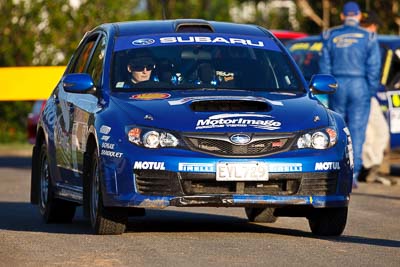 5;10-May-2009;APRC;Asia-Pacific-Rally-Championship;Australia;Emma-Gilmour;IROQ;Imbil;Imbil-Showgrounds;International-Rally-Of-Queensland;Motor-Image-Racing;QLD;Queensland;Rally-Queensland;Rhianon-Smyth;Sunshine-Coast;auto;morning;motorsport;racing;showgrounds;super-telephoto