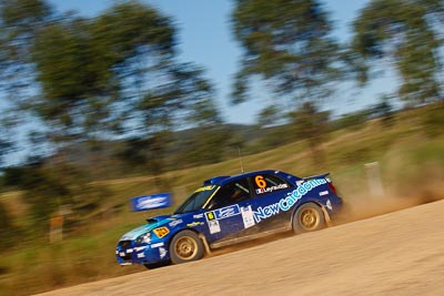 6;10-May-2009;APRC;Asia-Pacific-Rally-Championship;Australia;Ben-Searcy;IROQ;Imbil;International-Rally-Of-Queensland;Jean‒Louis-Leyraud;QLD;Queensland;Rally-Queensland;Subaru-Impreza-WRX-STI;Sunshine-Coast;auto;motion-blur;motorsport;racing;special-stage;speed;telephoto